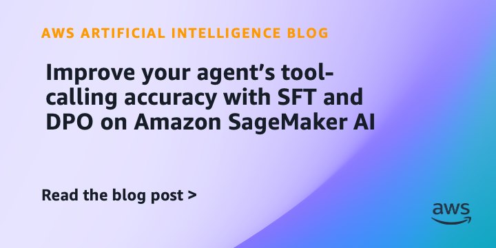 Amazon SageMaker AI lança fine-tuning avançado para melhorar a precisão de chamadas de ferramentas em agentes de linguagem